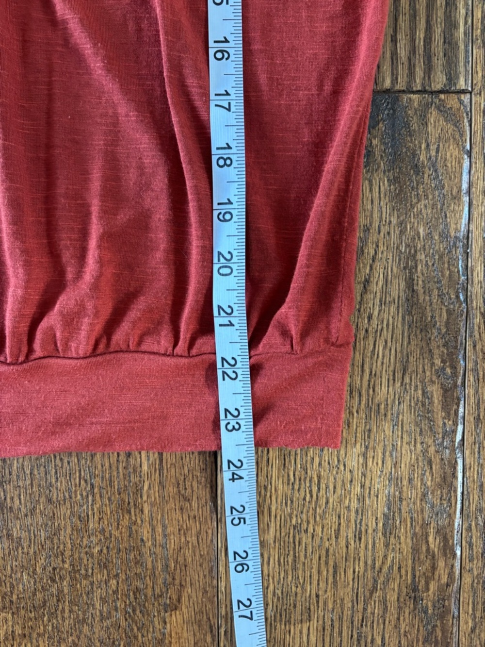 LOFT Rust Red Sleeveless Gathered Neck Tank - Picture 7 of 7